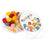 Branded Promotional MAXI ROUND GOURMET JELLY BEAN FACTORY BEANS POT Sweets From Concept Incentives.