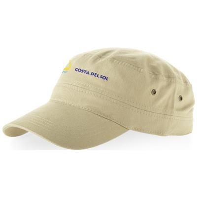 Branded Promotional SAN DIEGO CAP in Khaki Baseball Cap From Concept Incentives.