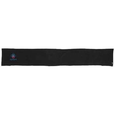 Branded Promotional MARK SCARF in Black Solid Scarf From Concept Incentives.