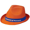 Branded Promotional TRILBY SET OR HAT BL RIBBON in Orange-blue Hat From Concept Incentives.