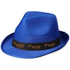 Branded Promotional TRILBY SET BL HAT BK RIBBON in Blue-black Solid Hat From Concept Incentives.