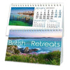 Branded Promotional BRITISH RETREATS A5 DESK CALENDAR Calendar From Concept Incentives.