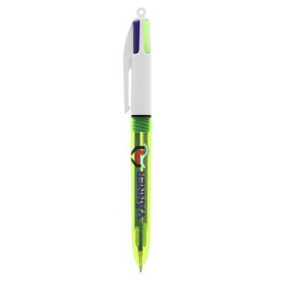 Branded Promotional BIC¬¨√Ü 4 COLOURS FLUO Pen From Concept Incentives.