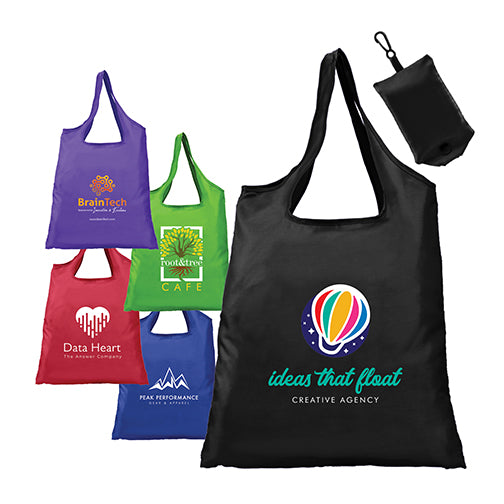 Branded Promotional Santorini - Foldaway Shopping Tote Bag Bag From Concept Incentives.