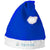 Branded Promotional CHRISTMAS HAT in Royal Blue-white Solid Hat From Concept Incentives.