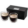 Branded Promotional BODA 2-PIECE GLASS ESPRESSO CUP SET in Clear Transparent Coffee Mug Set From Concept Incentives.