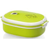 Branded Promotional SPIGA 750 ML MICROWAVE SAFE LUNCH BOX in Green-white Solid Lunch Box From Concept Incentives.