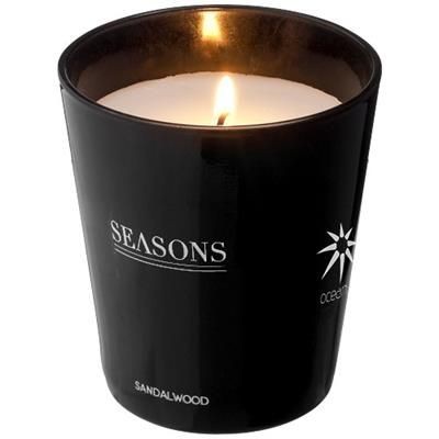 Branded Promotional LUNAR SCENTED CANDLE in Black Solid Fragrance Diffuser From Concept Incentives.