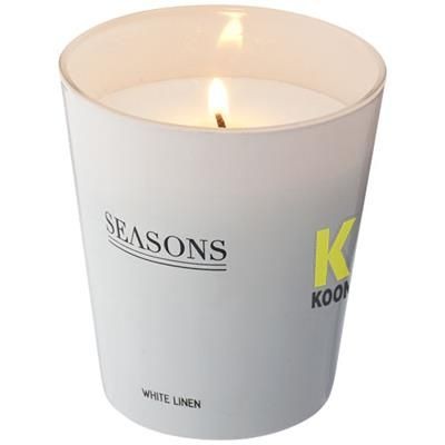 Branded Promotional LUNAR SCENTED CANDLE in White Solid Fragrance Diffuser From Concept Incentives.
