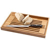 Branded Promotional BISTRO CUTTING BOARD with Bread Knife in Wood Chopping Board From Concept Incentives.