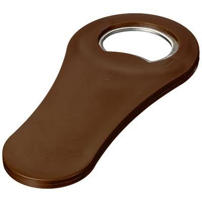 Branded Promotional RALLY MAGNETIC DRINK BOTTLE OPENER in Brown  From Concept Incentives.