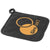 Branded Promotional ARICA POT HOLDER in Black Solid Oven Mitt From Concept Incentives.