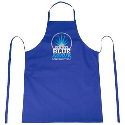 Branded Promotional REEVA 100% COTTON APRON with Tie-back Closure in Royal Blue Apron From Concept Incentives.