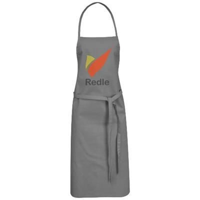 Branded Promotional REEVA 100% COTTON APRON with Tie-back Closure in Grey Apron From Concept Incentives.