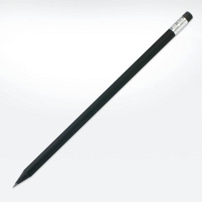 Branded Promotional GREEN & GOOD SUSTAINABLE WOOD ECO PENCIL in Black with Eraser Pencil From Concept Incentives.