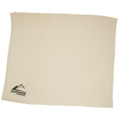 Branded Promotional SPRINGWOOD SOFT FLEECE AND SHERPA PLAID PICNIC BLANKET in Off-white Blanket From Concept Incentives.