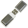 Branded Promotional SILVER CHROME 2 USB FLASH DRIVE MEMORY STICK Memory Stick USB From Concept Incentives.