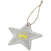 Branded Promotional SEASONAL STAR ORNAMENT in Grey Christmas Decoration From Concept Incentives.