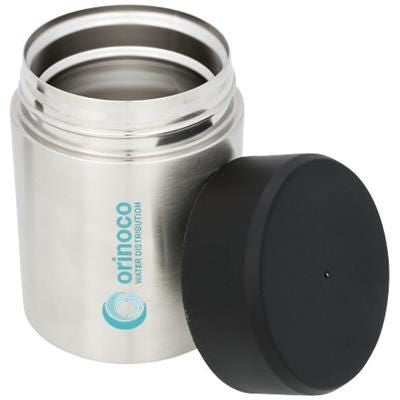 Branded Promotional DANTE VACCUUM COPPER THERMAL INSULATED FOOD CONTAINER in Silver Lunch Box From Concept Incentives.