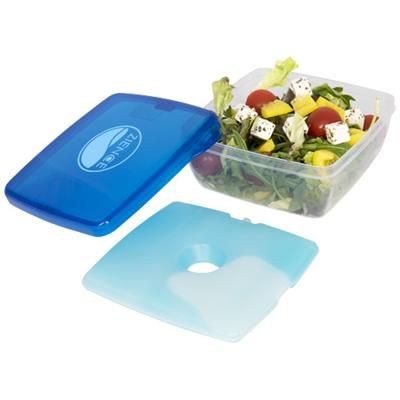 Branded Promotional GLACE LUNCH BOX with Ice Pad in Blue Lunch Box From Concept Incentives.