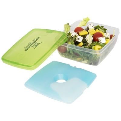 Branded Promotional GLACE LUNCH BOX with Ice Pad in Green Lunch Box From Concept Incentives.