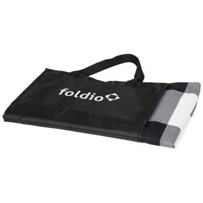 Branded Promotional BUFFALO PICNIC PLAID in White Solid Blanket From Concept Incentives.