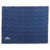 Branded Promotional SAM HEATHERED FLEECE PLAID PICNIC BLANKET in Navy Blanket From Concept Incentives.