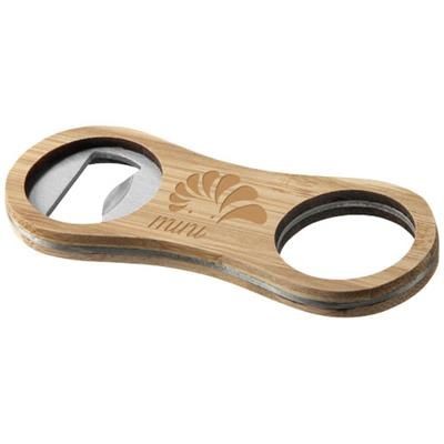 Branded Promotional BARRON BAMBOO BOTTLE OPENER in Wood Bottle Opener From Concept Incentives.