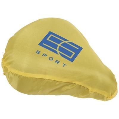 Branded Promotional MILLS BICYCLE SEAT COVER in Yellow Bicycle Seat Cover From Concept Incentives.