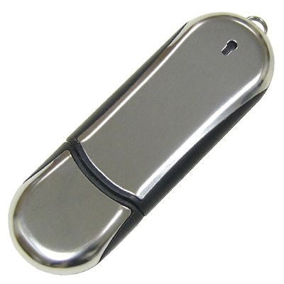 Branded Promotional SILVER CHROME DRIVE USB FLASH DRIVE MEMORY STICK Memory Stick USB From Concept Incentives.