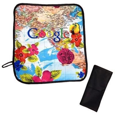 Branded Promotional DIGITAL PRINTED 1-PERSON PICNIC BLANKET Blanket From Concept Incentives.