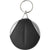 Branded Promotional MICROFIBRE CLEANING CLOTH KEYRING in Black & Silver Lens Cleaning Cloth From Concept Incentives.