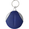 Branded Promotional MICROFIBRE CLEANING CLOTH KEYRING in Blue & Silver Lens Cleaning Cloth From Concept Incentives.