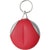 Branded Promotional MICROFIBRE CLEANING CLOTH KEYRING in Red & Silver Lens Cleaning Cloth From Concept Incentives.