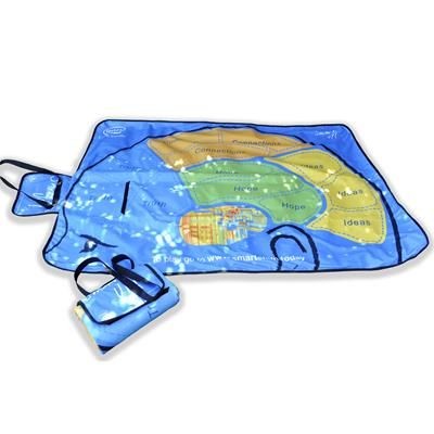 Branded Promotional DIGITAL PRINTED PICNIC BLANKET Blanket From Concept Incentives.
