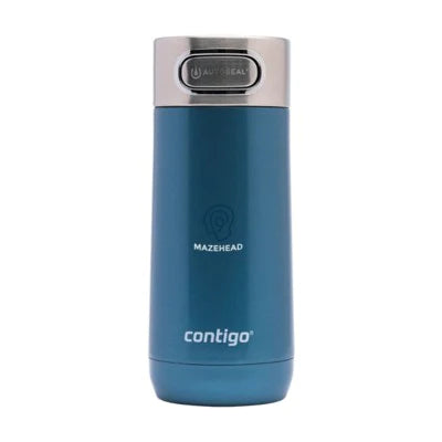 Branded Promotional CONTIGO¬Æ LUXE AUTOSEAL¬Æ THERMO CUP in Black Travel Mug From Concept Incentives.