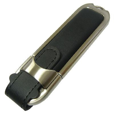 Branded Promotional LEATHER 2 USB FLASH DRIVE MEMORY STICK Memory Stick USB From Concept Incentives.