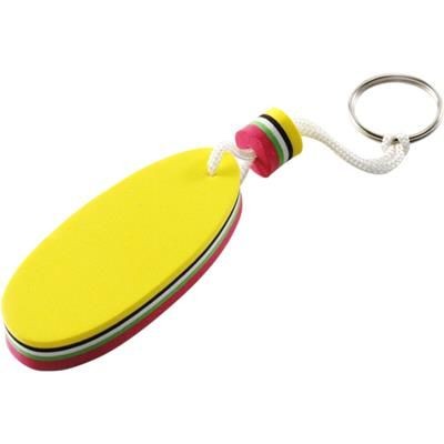 Branded Promotional BALTIC FLOATING FOAM KEYRING in Multi Colour Keyring From Concept Incentives.