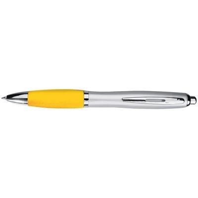 Branded Promotional BALL PEN with Satin Finish in Yellow Pen From Concept Incentives.