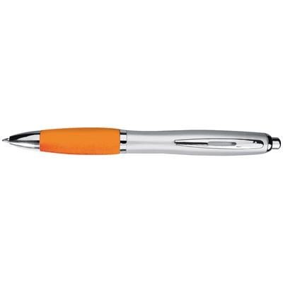 Branded Promotional BALL PEN with Satin Finish in Orange Pen From Concept Incentives.