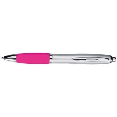 Branded Promotional BALL PEN with Satin Finish in Pink Pen From Concept Incentives.