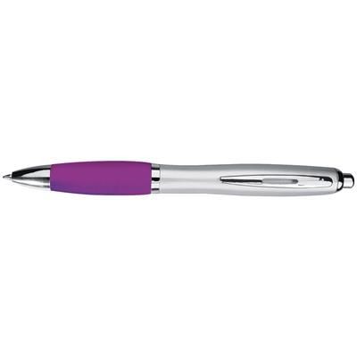 Branded Promotional BALL PEN with Satin Finish in Violet Pen From Concept Incentives.