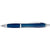 Branded Promotional CLEAR TRANSPARENT BALL PEN with Rubber Grip in Dark Blue Pen From Concept Incentives.