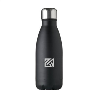 Branded Promotional TOPFLASK 500ML SINGLE WALL DRINK BOTTLE in Black Sports Drink Bottle From Concept Incentives.