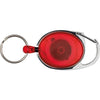 Branded Promotional KEYRING with Carabiner & Clip Employee in Red Keyring From Concept Incentives.