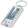 Branded Promotional CASTOR LED KEYRING CHAIN LIGHT in Silver Keyring From Concept Incentives.