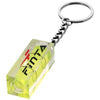 Branded Promotional LEVELER KEYRING CHAIN in Clear Transparent Spirit Level From Concept Incentives.