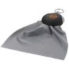 Branded Promotional CLEAR-O CLEANING CLOTH KEYRING CHAIN in Black Solid Lens Cleaning Cloth From Concept Incentives.