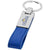 Branded Promotional CORSA STRAP KEYRING CHAIN in Blue-silver Keyring From Concept Incentives.