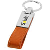 Branded Promotional CORSA STRAP KEYRING CHAIN in Orange-silver Keyring From Concept Incentives.